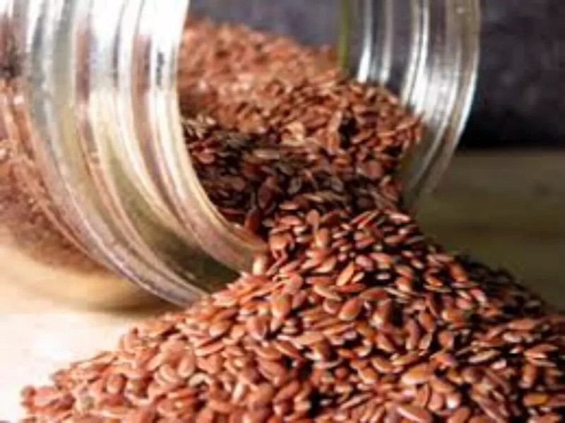 Organic Brown Flax Seeds Flaxseed Bulk Omega-3 NO chemicals 100 gram بذور الكتان gallery