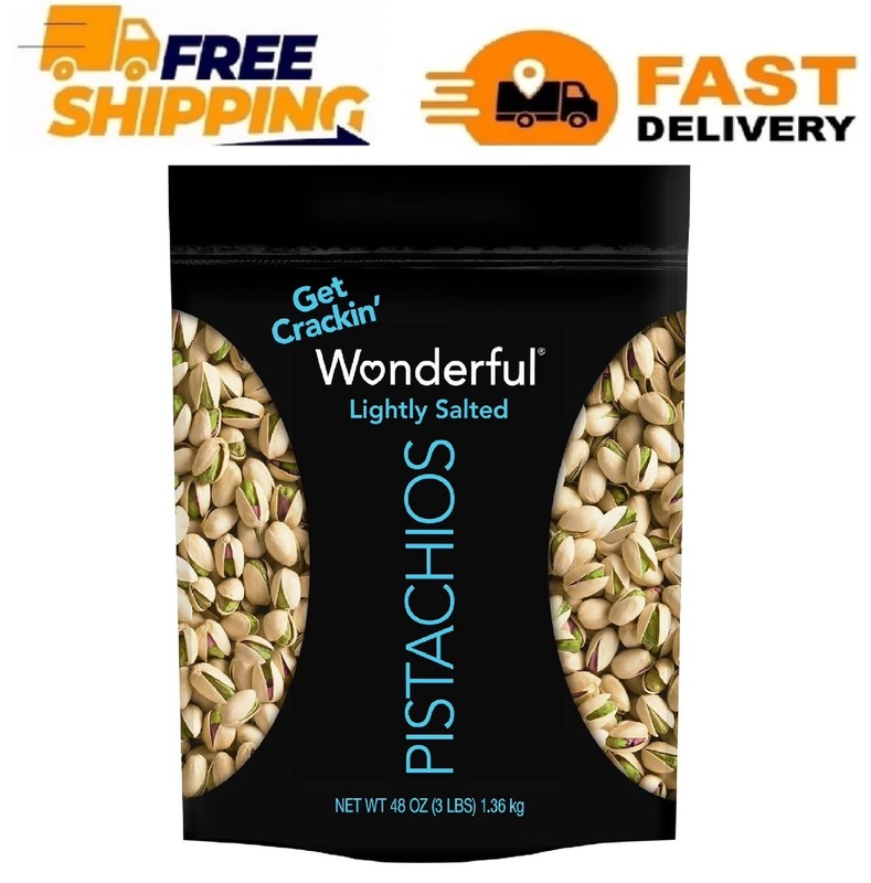 Wonderful Lightly Salted Pistachios, 48 oz.