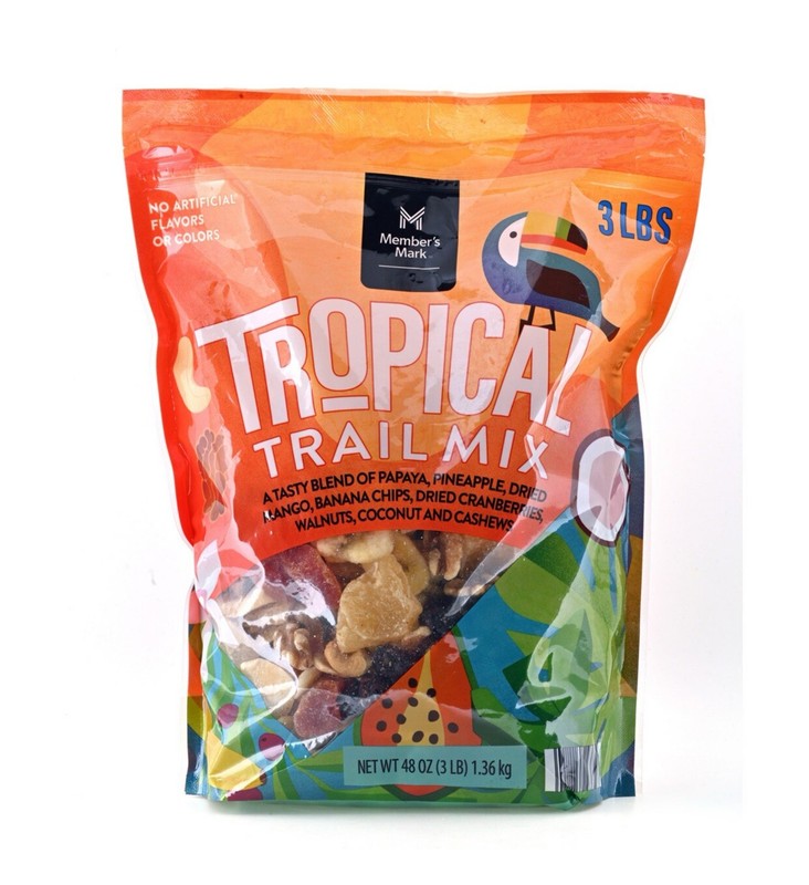 Member’s Mark 48Oz Tropical Trail Mix Healthy Nuts Fun Seeds Happy Bulk Pack