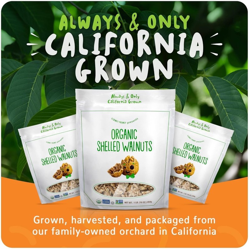 Organic Walnuts Unsalted 2 Pack 2LBS/16oz bags Natural Shelled Walnut Halves ... gallery