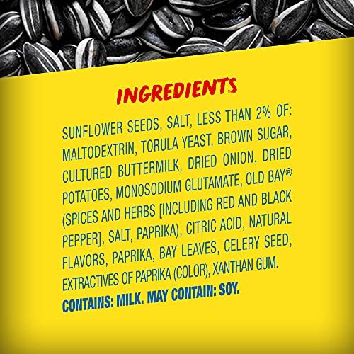 BIGS Old Bay Seasoned Sunflower Seeds Pack of 12 Keto Friendly Snack 5.35oz gallery