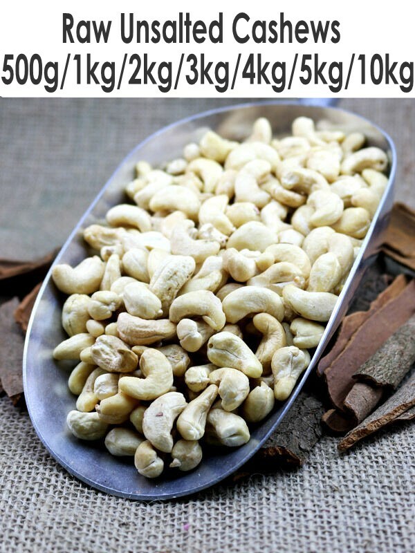 HEALTHY Fresh Raw Unsalted Cashews Nuts – Vitamins Iron Protein Fibre Rich