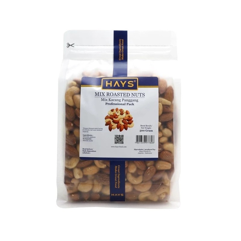 HAYS Mix Roasted Nuts 500g Almond Cashew Premium Healthy Crunchy Snack Protein gallery