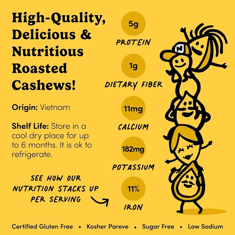Nuts.com – Roasted Cashews Lightly Salted — Creamy & Savory Flavor Healthy Sn... gallery
