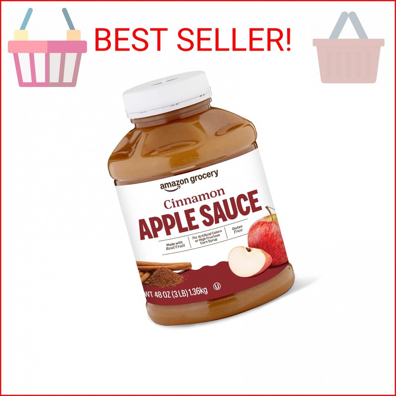 Amazon Grocery, Cinnamon Apple Sauce, 48 Oz