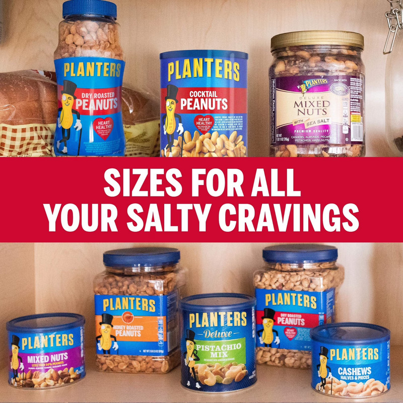 New PLANTERS Salted Cocktail Peanuts, Party Snacks, Plant Based Protein 16oz 1 gallery