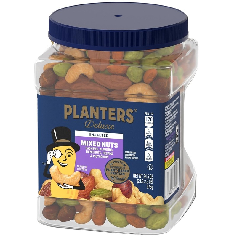 Unsalted Nuts 34.5 oz Resealable Container- Contains Roasted California Pist... gallery