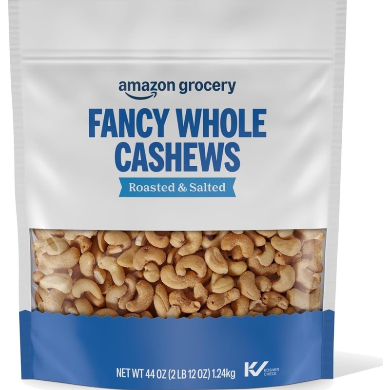 Cashews Whole Roasted Sea Salted 44 Oz Kosher Allergen Free Snacks