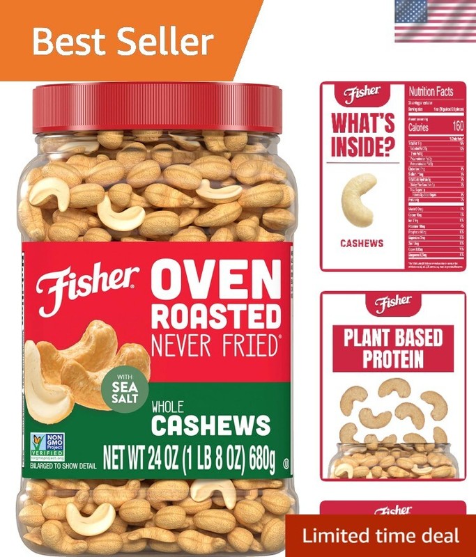 Snack Assortment: Oven Roasted Whole Cashews 24oz - Perfect Pantry Essential