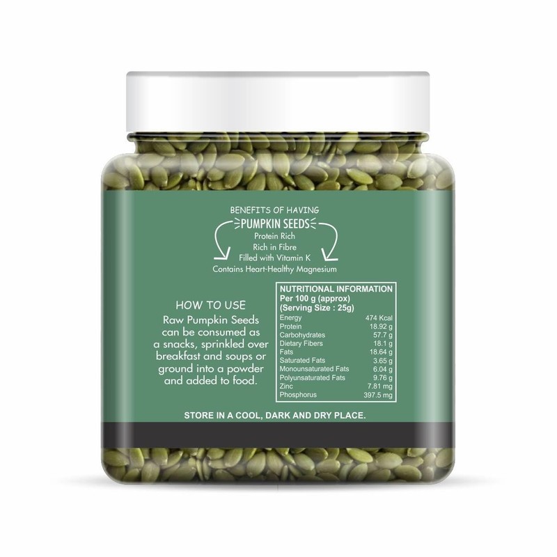 NatureVit Pumpkin Seeds 250g | Raw, Protein-Rich | Weight Loss & Heart Health gallery