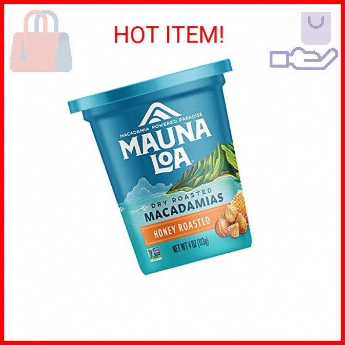Mauna Loa Premium Roasted Macadamia Nuts, Honey Roasted Flavor, 4 Oz Cup (Pack o gallery