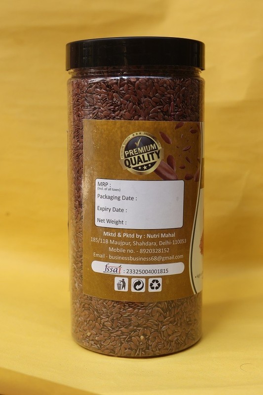 Nutri Mahal Natural Flax Seed 250 gram, High Protein Super Food Brown Flax Seeds gallery