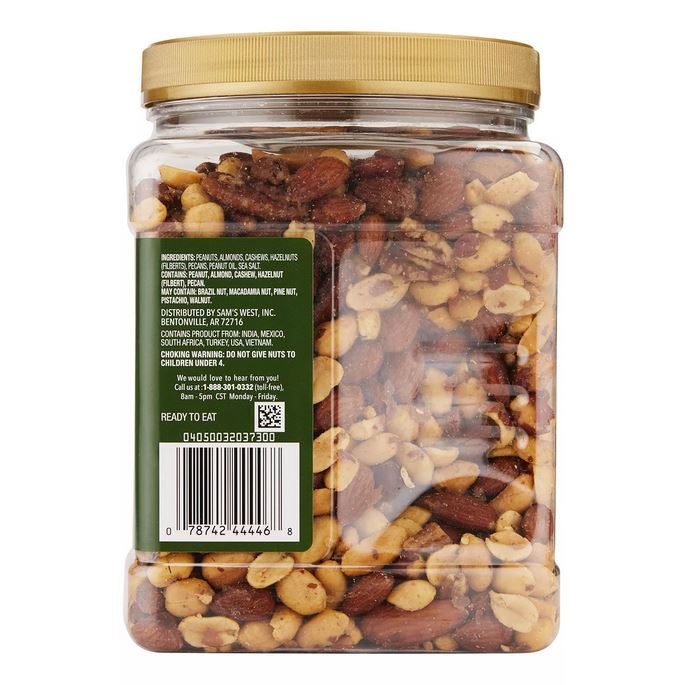 Member's Mark Roasted and Salted Mixed Nuts with Peanuts (34 oz.) gallery