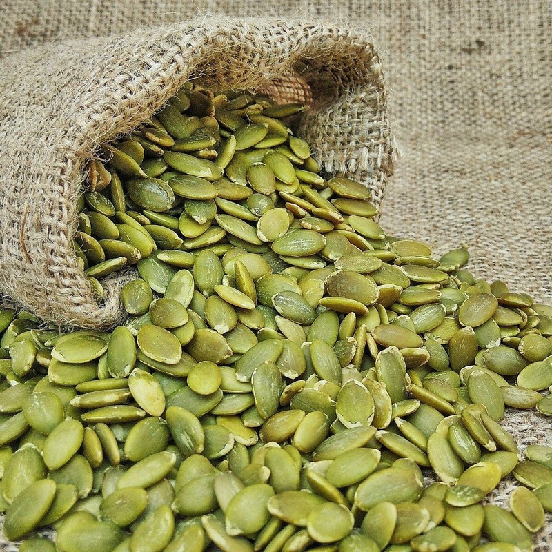 Dried Whole Green Pumpkin Seeds Without Shell Without Salt Cucurbita Free Ship