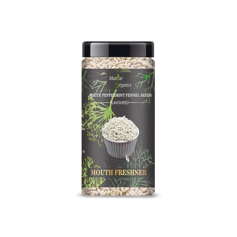 ManHar Organics White Peppermint Fennel Seeds 200g
