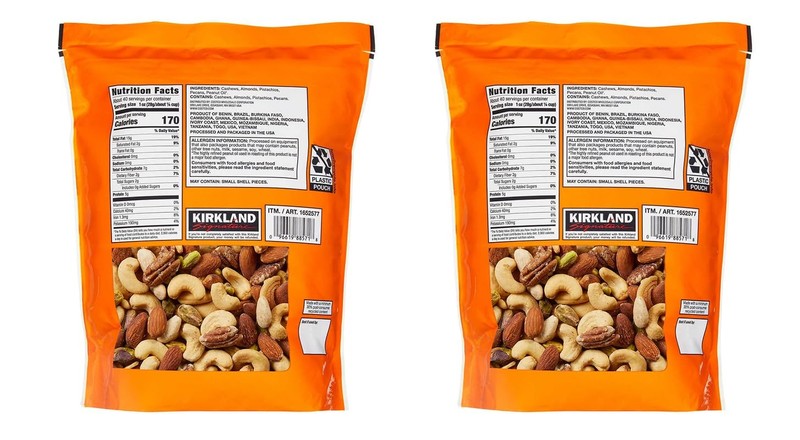 Kirkland Signature QNKDQK Extra Fancy Unsalted Mixed Nuts 2.5 (LB), 2 Pack of 40 gallery