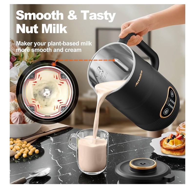 8 in 1 Nut Milk Maker, 8 Blade 35oz Homemade Almond, Oat, Coconut, Soy gallery