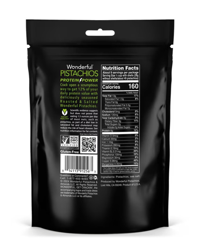 Wonderful Pistachios In-Shell Roasted and Salted Nuts 48 Ounce Resealable Bag gallery