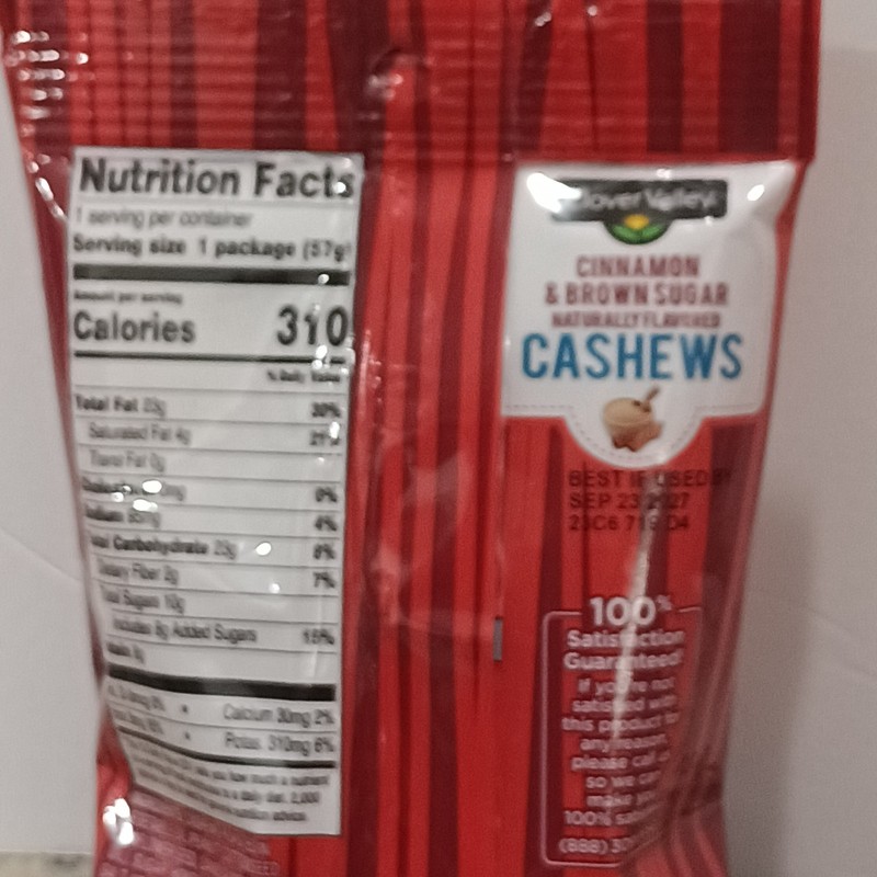 Protein Snack on The Go - Cinnamon & Brown Sugar Cashew, 2 Oz 2 Bag incl - Salad gallery