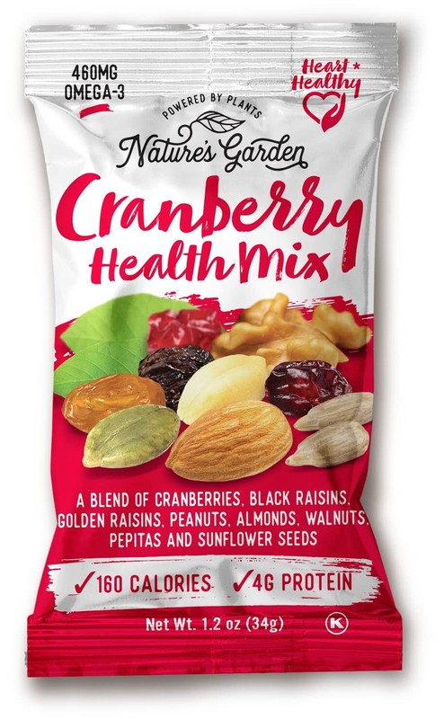 Nature Garden Trail Mix Heart Healthy Nuts Omega-3 Cranberry Pumpkin Seeds 24 Pk gallery