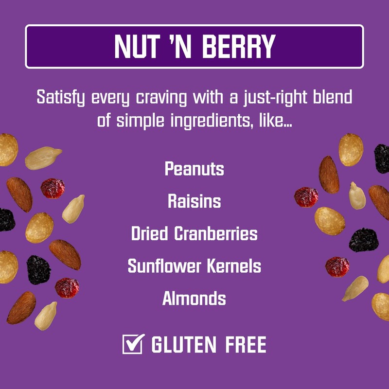 Nut and Berry Trail Mix 30oz Gluten Free Resealable Snack Pouch gallery