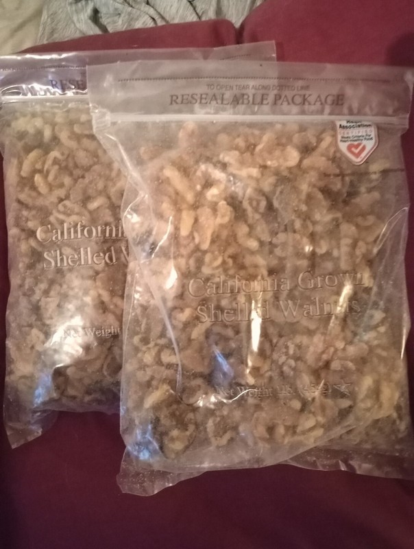 California Shelled Walnuts 2- 1 lb Bags Product of USA