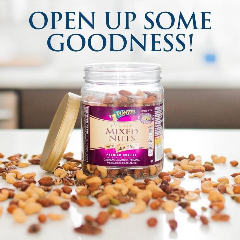 Delicious Salted Mixed Nuts Plant-Based Protein Kosher Party Snack 34oz New gallery