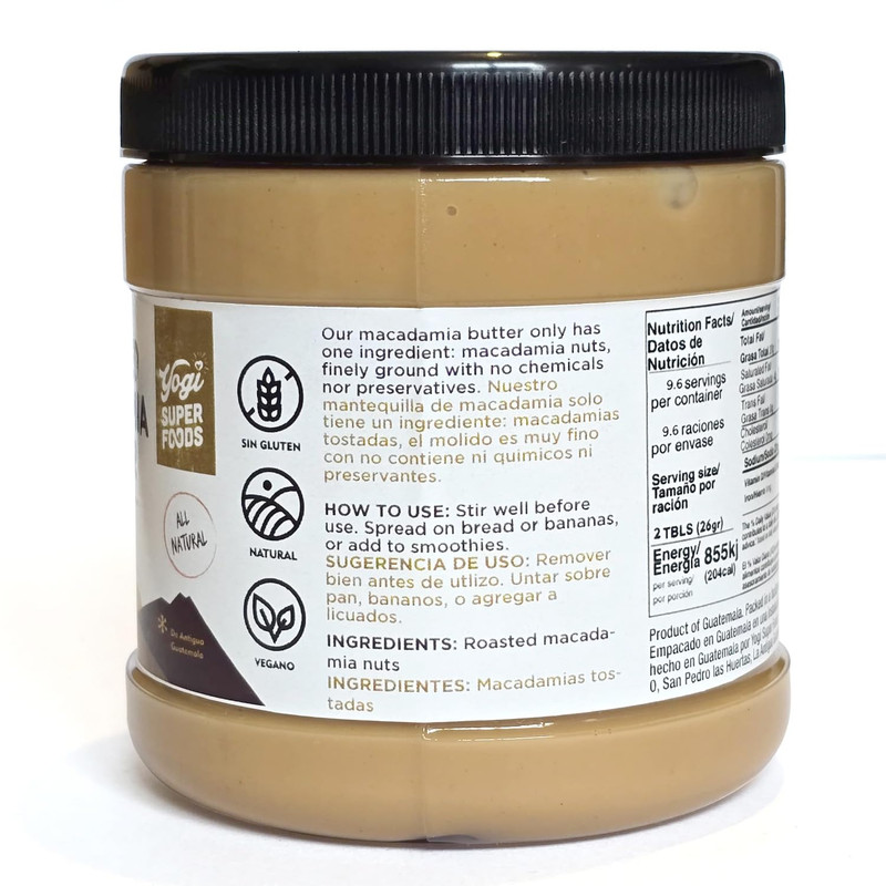 Yogi Super Foods Roasted Macadamia Nut Butter - Healthy Macadamia Butter Spread, gallery