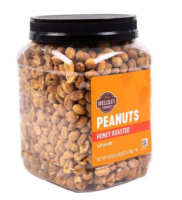Wellsley Farms Honey Roasted Dry Roasted Peanuts, 40 oz.(NO SHIP TO CA) gallery