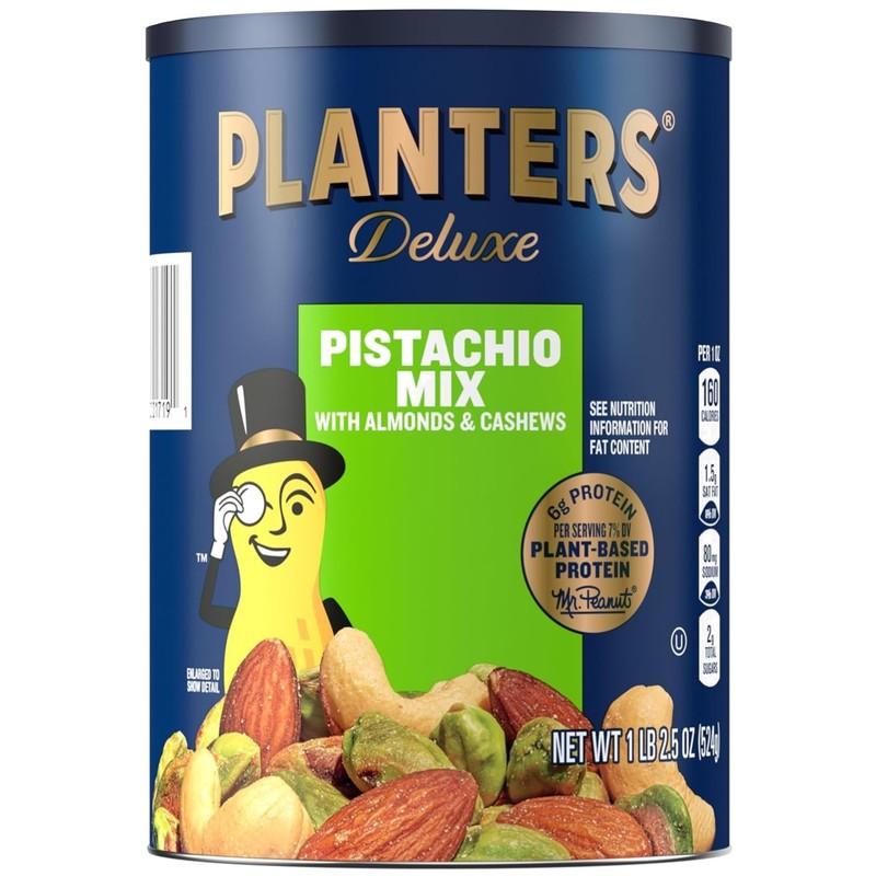 Pistachio Nuts Lovers Nut Mix with Pistachios no shell, Almonds & Cashews, Pa...