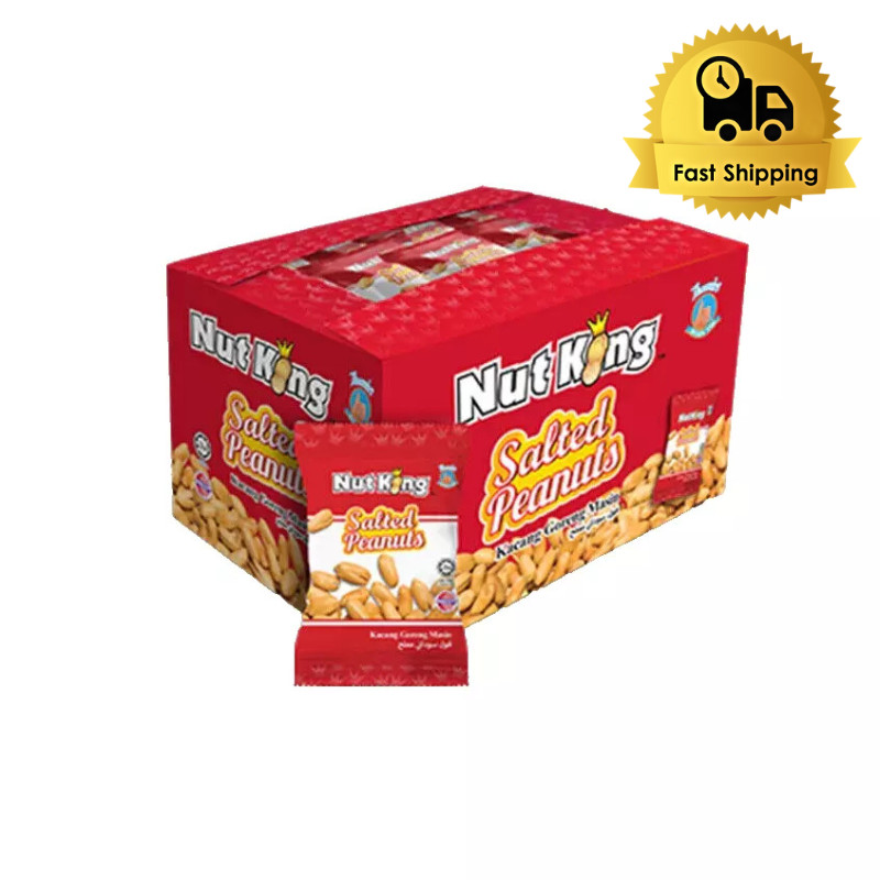 Nut Kings Salted Peanuts 36 packs x 12gm FAST SHIPPING
