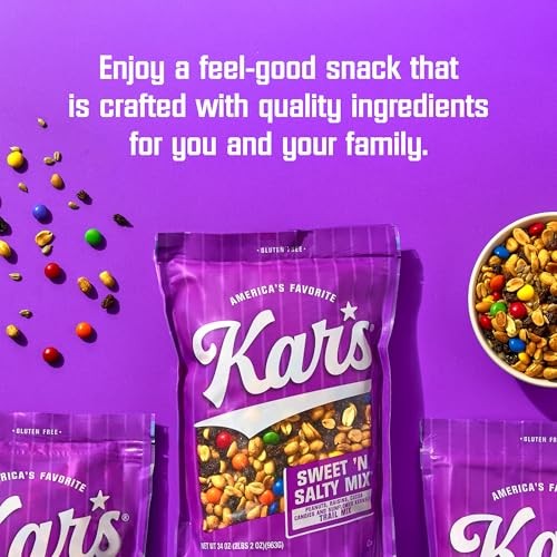 Kar S Nuts Sweet Salty Trail Mix 2 oz Pouch Gluten-free Snack Treat Sweets Party gallery