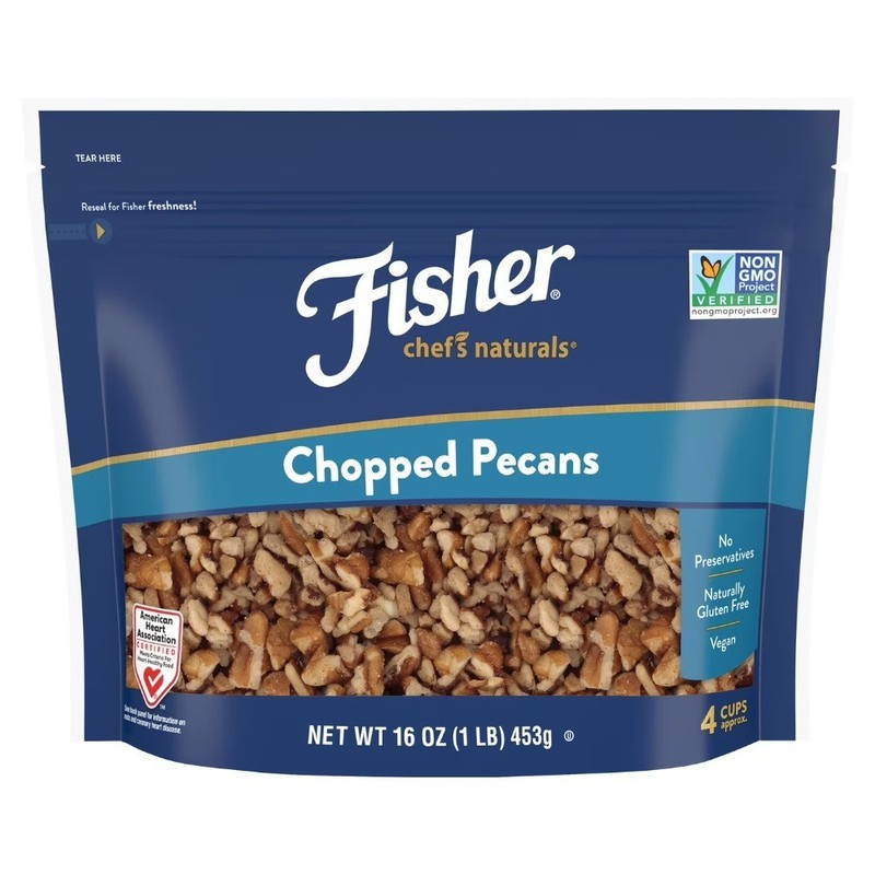 Gluten Free Chopped Pecans, Non-GMO, No Preservatives, 16 oz Bag