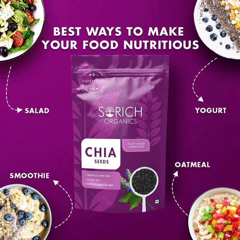 Sorich Organics Chia Seeds Raw 400g gallery