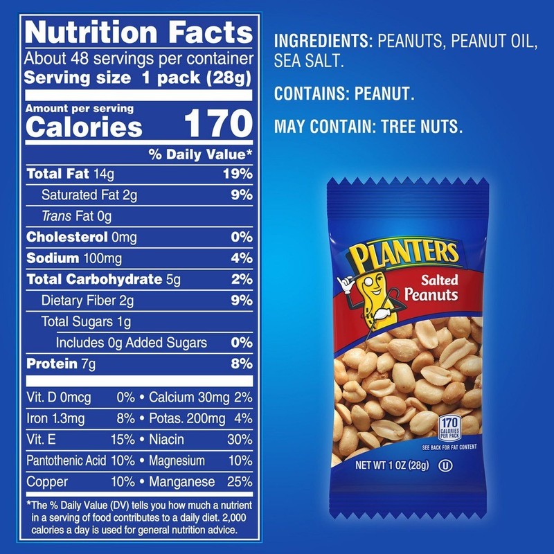 Green Rabbit 60004074 1 oz Salted Peanuts (96/Carton) New gallery