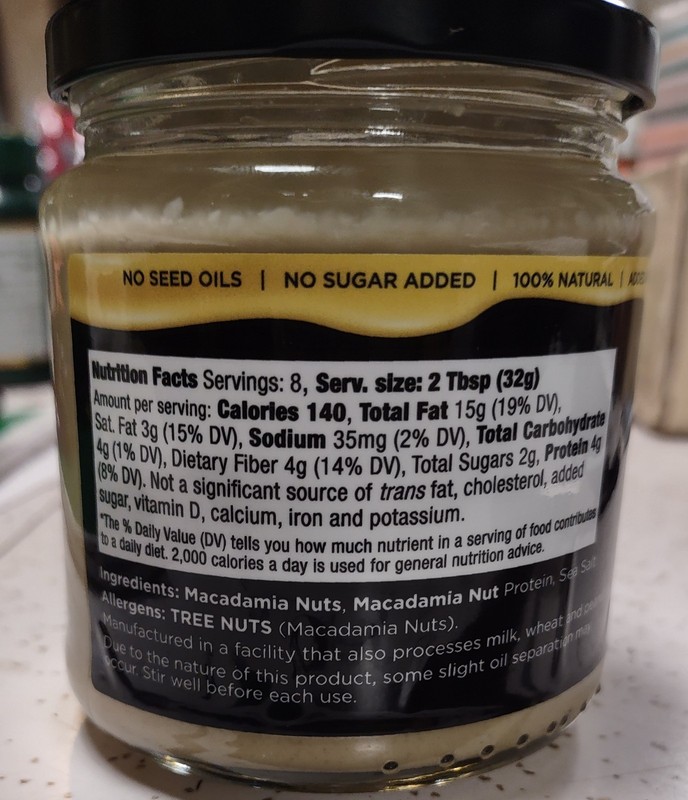 2 Jars Macadamia Nut Butter w Sea Salt & Macadamia Protein 8.8 oz ea HARD 2 FIND gallery
