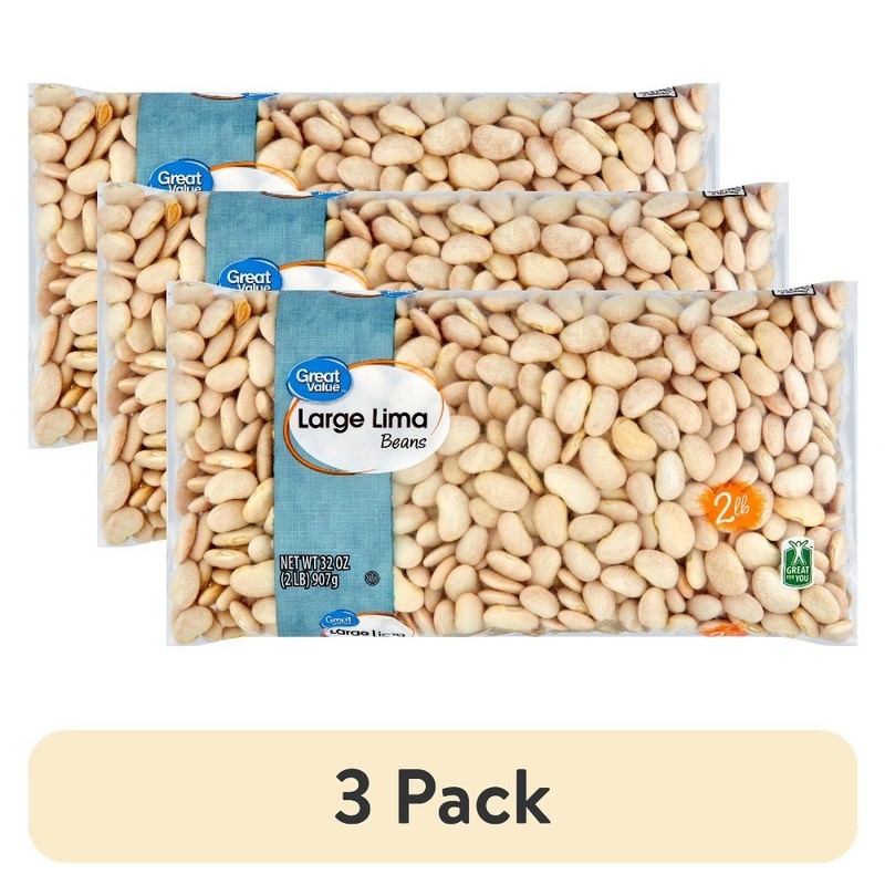 Large Lima Beans 3 Pack Bulk 32 oz Dried Butter Beans