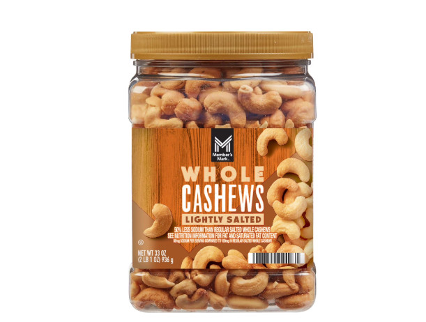 Member’s Mark Lightly Salted Whole Cashews 33 Oz