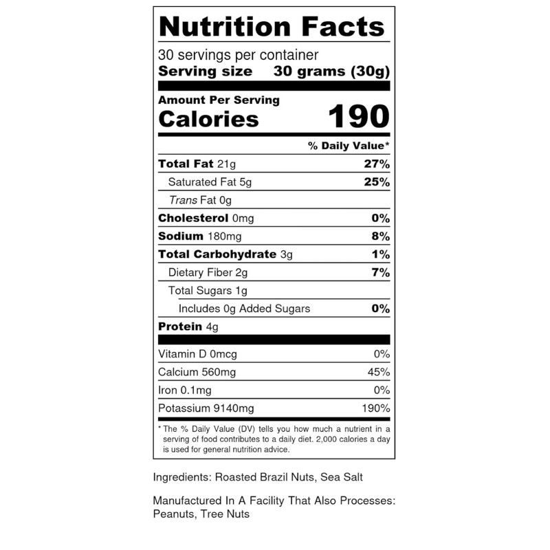 Brazil Nuts 32 oz - Wild Harvested, Gluten Free