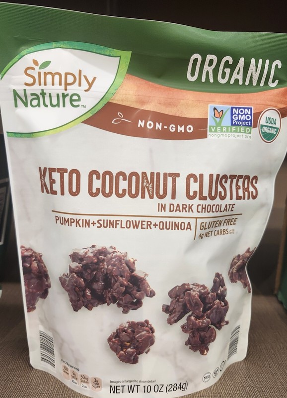 Organic Keto Coconut Clusters - 10 oz ( Dark Chocolate) gallery