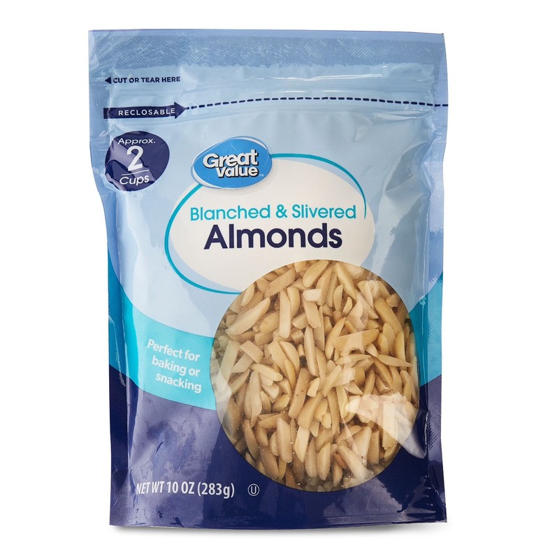 Great Value Blanched and Slivered Almonds, 10 oz.