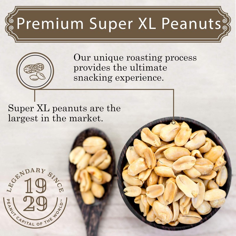 Premium Virginia Peanuts Lightly Salted 2.25Lb Extra Large Healthy Snack gallery