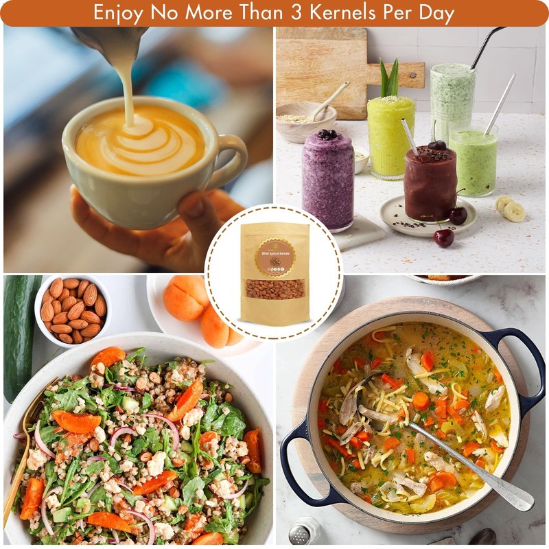 Organic Bitter Apricot Kernels 1lb Raw NonGMO Gluten Free Vitamin B17 for Welln gallery