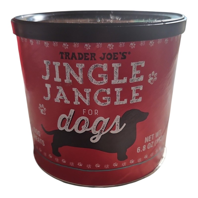 1 Can Trader Joe’s Jingle Jangle for Dogs Treats 6.8oz BB 8/27