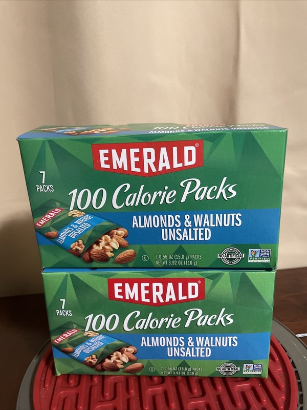 Emerald Nuts, Natural Walnuts & Almonds 100 Calorie Packs, 21 Count