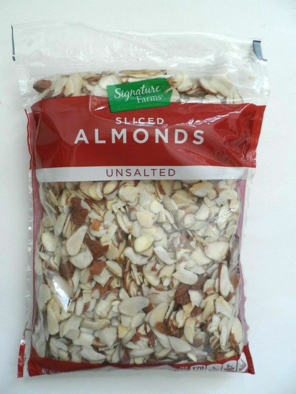 Signature Farms Sliced Almonds 16 oz. Raw Unsalted