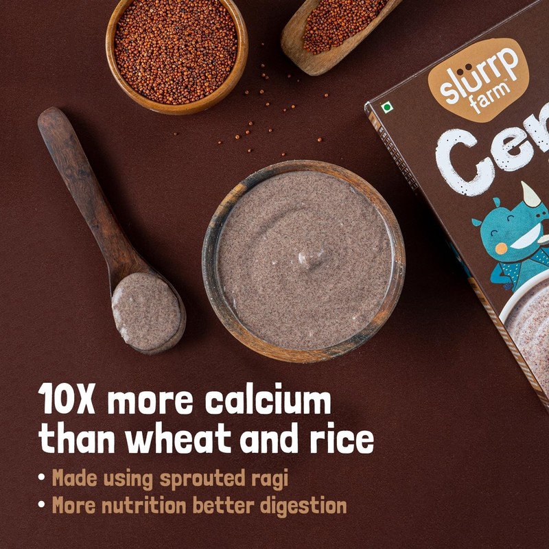 Slurrp Farm No Added Sugar, No Salt, Sprouted Ragi Powder-250g gallery