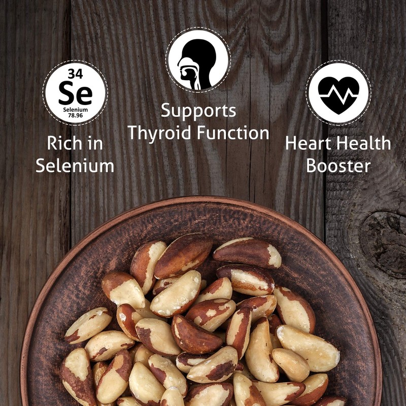 Premium Wild Harvested Dry Roasted Brazil Nuts - Sea Salt, 4 lb, Non-GMO, Gluten gallery