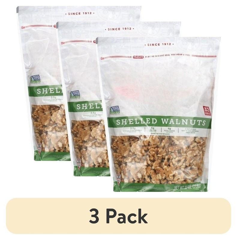 (3 pack) Shelled Walnuts 32 oz