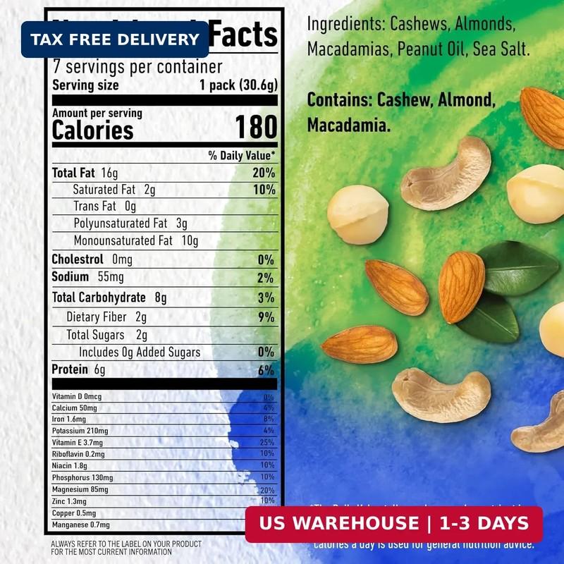 PLANTERS NUT-rition Wholesome Nut Mix, 7.5 oz Box (Contains 7 Individual Pouches gallery